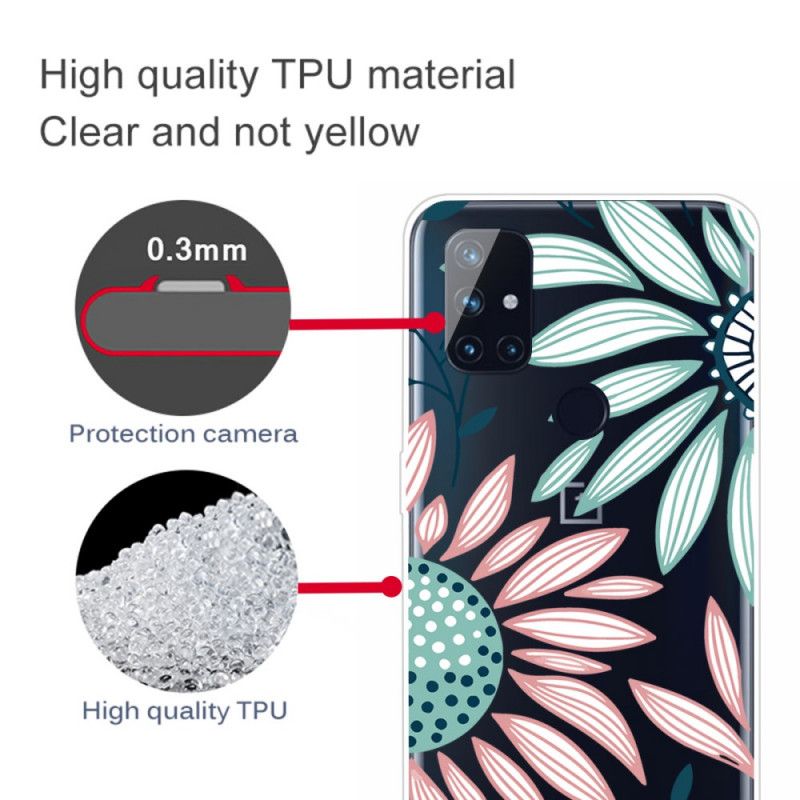 Coque Oneplus Nord N10 Transparente Une Fleur