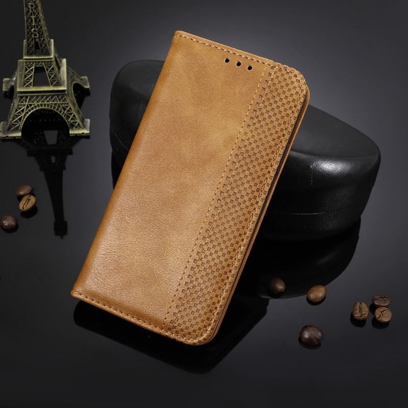 Flip Cover OnePlus 10 Pro 5G Effet Cuir Vintage Stylisé