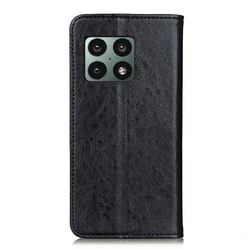 Flip Cover OnePlus 10 Pro 5G Texture Cuir