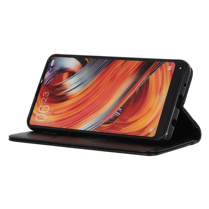 Flip Cover OnePlus 10T 5G Version Colorée Cuir Fendu