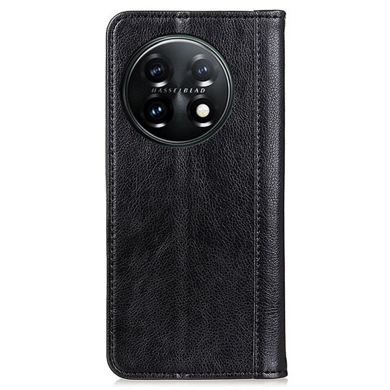 Flip Cover OnePlus 11 5G Cuir Fendu Stylé