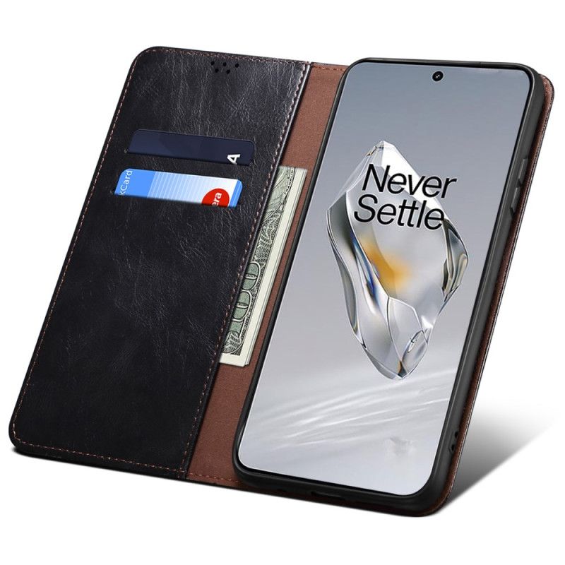 Flip Cover OnePlus 12R Simili Cuir Ciré