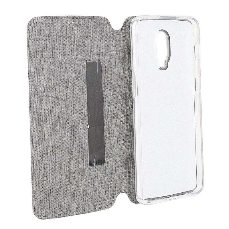 Flip Cover Oneplus 6t Texturée Vili Dmx