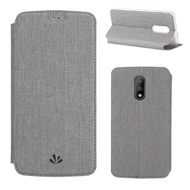 Flip Cover Oneplus 7 Texturée Vili Dmx