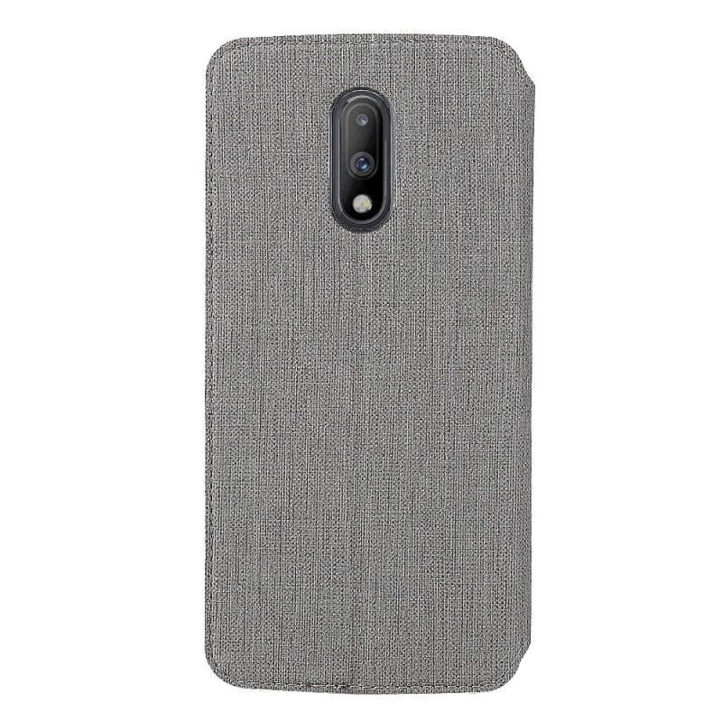 Flip Cover Oneplus 7 Texturée Vili Dmx