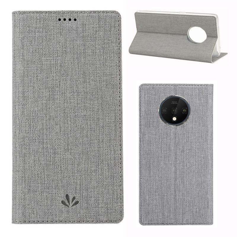 Flip Cover Oneplus 7t Texturée Vili Dmx