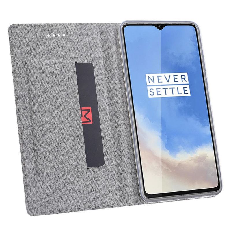 Flip Cover Oneplus 7t Texturée Vili Dmx