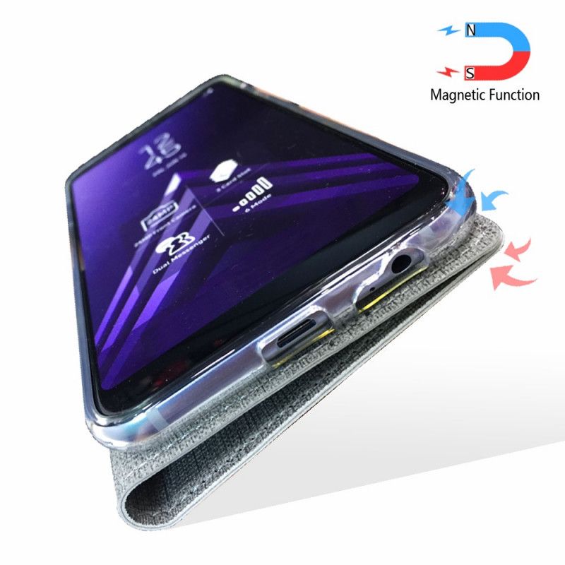 Flip Cover Oneplus 7t Texturée Vili Dmx