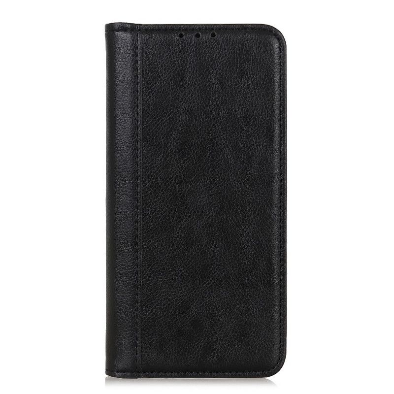 Flip Cover Oneplus 9 Pro Cuir Litchi Fendu Élégance