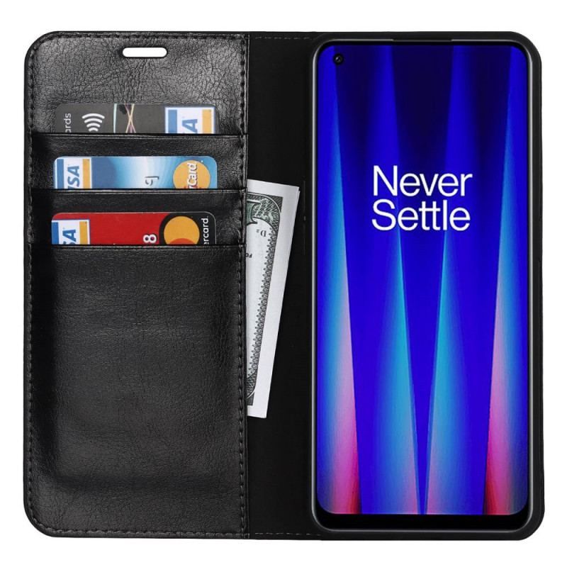 Flip Cover OnePlus Nord CE 2 5G Cuir Véritable