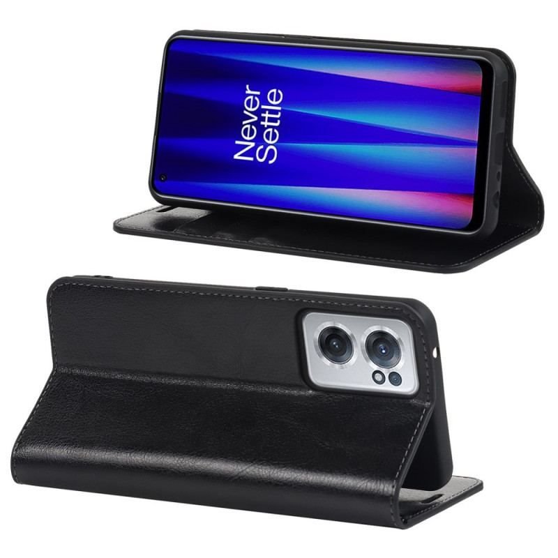 Flip Cover OnePlus Nord CE 2 5G Cuir Véritable