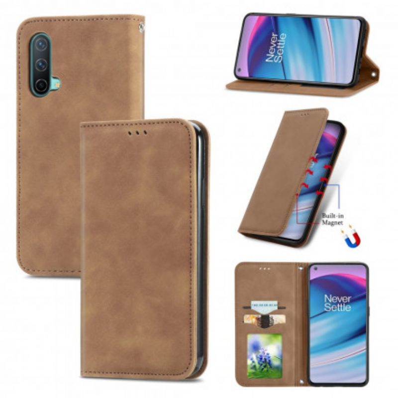 Flip Cover OnePlus Nord CE 5G Skin-touch Design