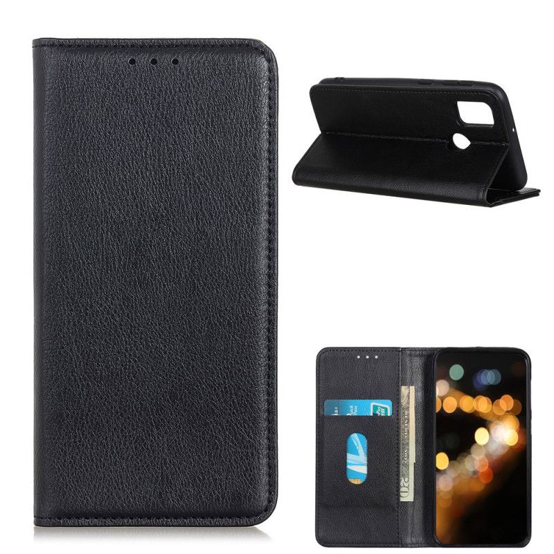 Flip Cover Oneplus Nord N10 Cuir Litchi Fendu Élégance