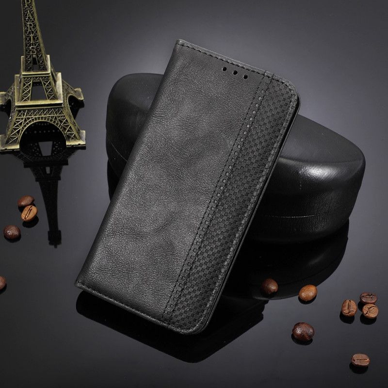 Flip Cover Oneplus Nord N10 Effet Cuir Vintage Stylisé