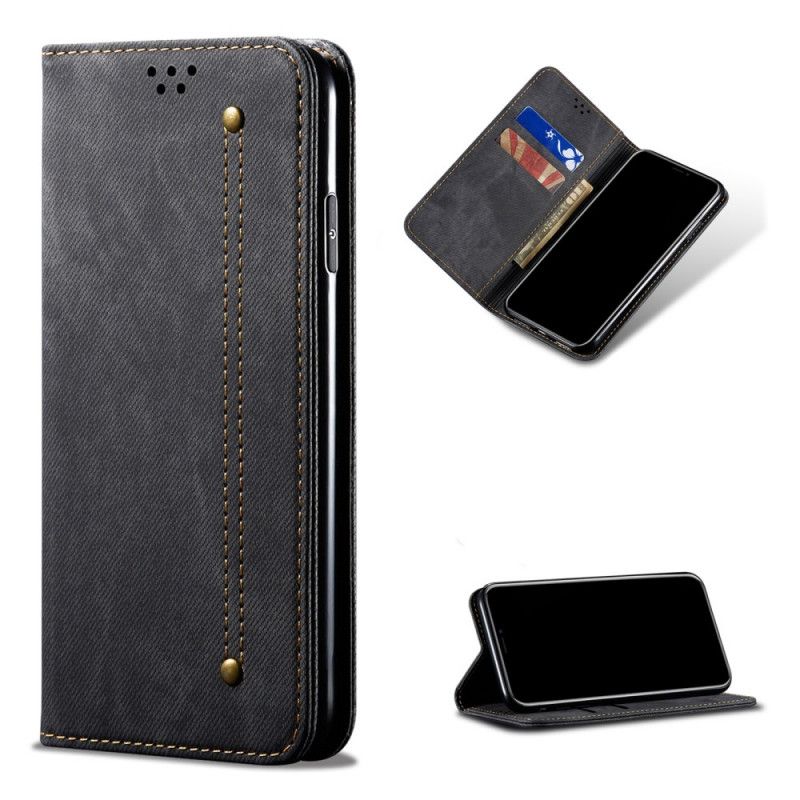 Flip Cover Oneplus Nord N100 Simili Cuir Texture Jeans