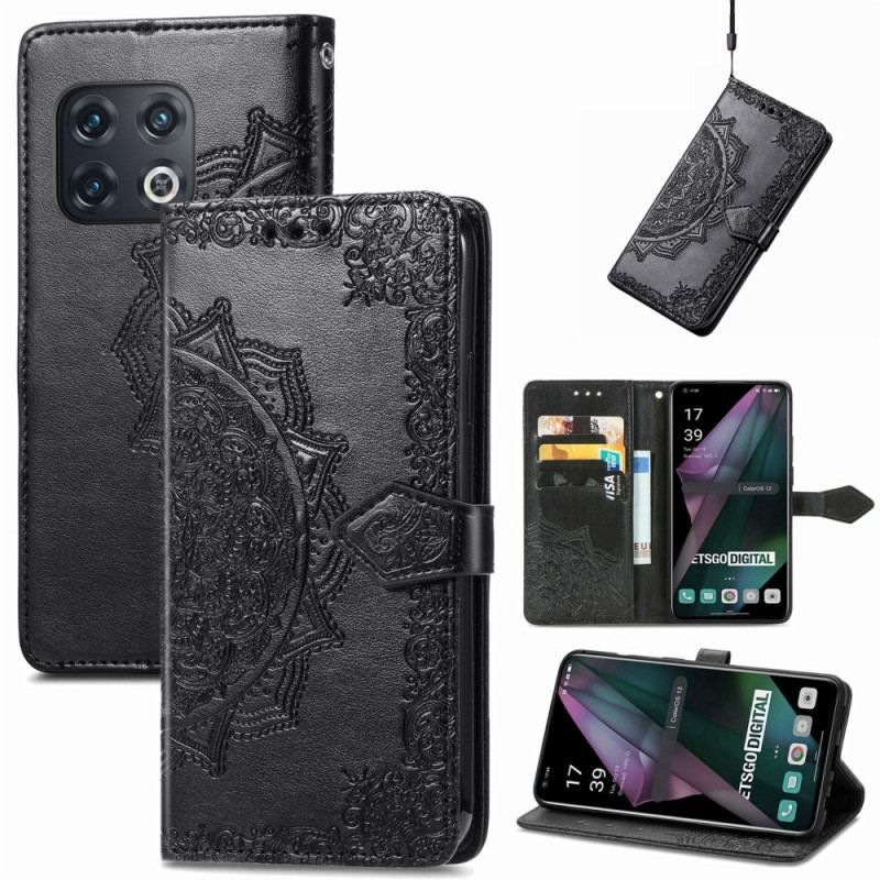 Housse OnePlus 10 Pro 5G Mandala Tribal à Lanière