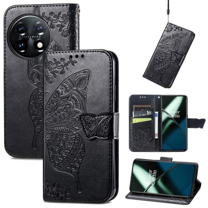 Housse OnePlus 11 5G Papillon Baroque