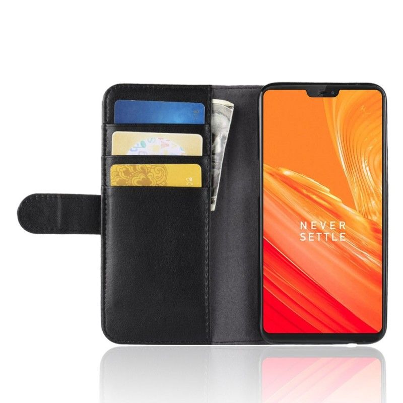 Housse Oneplus 6 Cuir Véritable