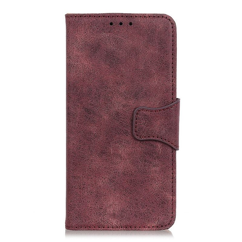 Housse Oneplus 9 Pro Cuir Fendu Vintage