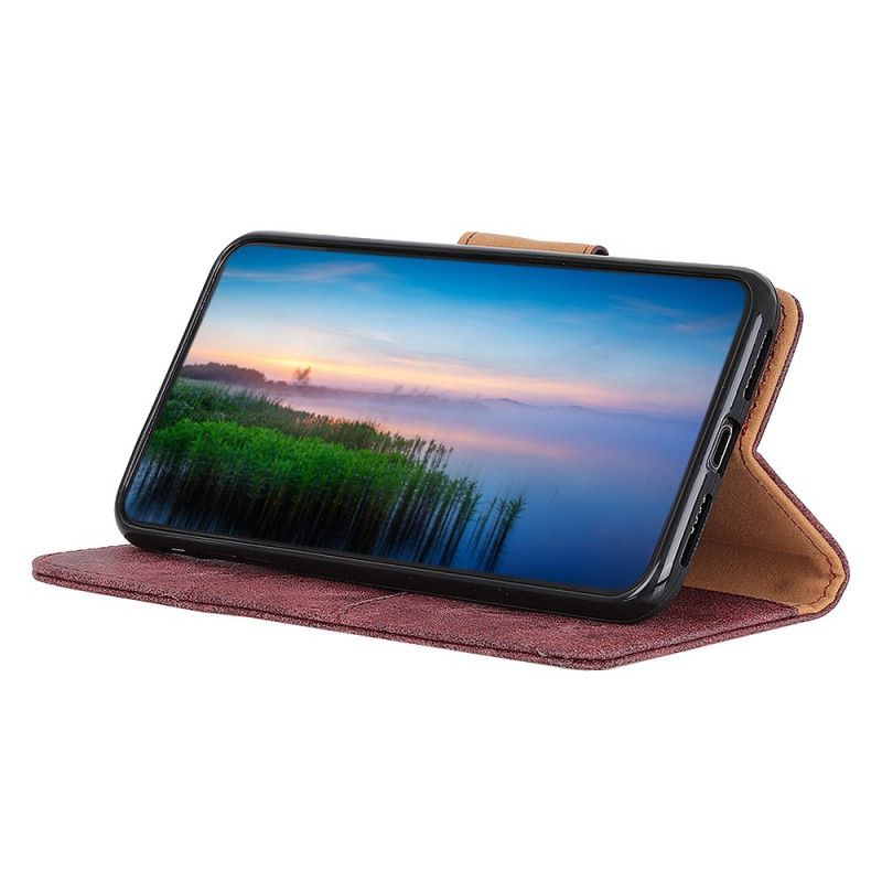 Housse Oneplus 9 Pro Cuir Fendu Vintage