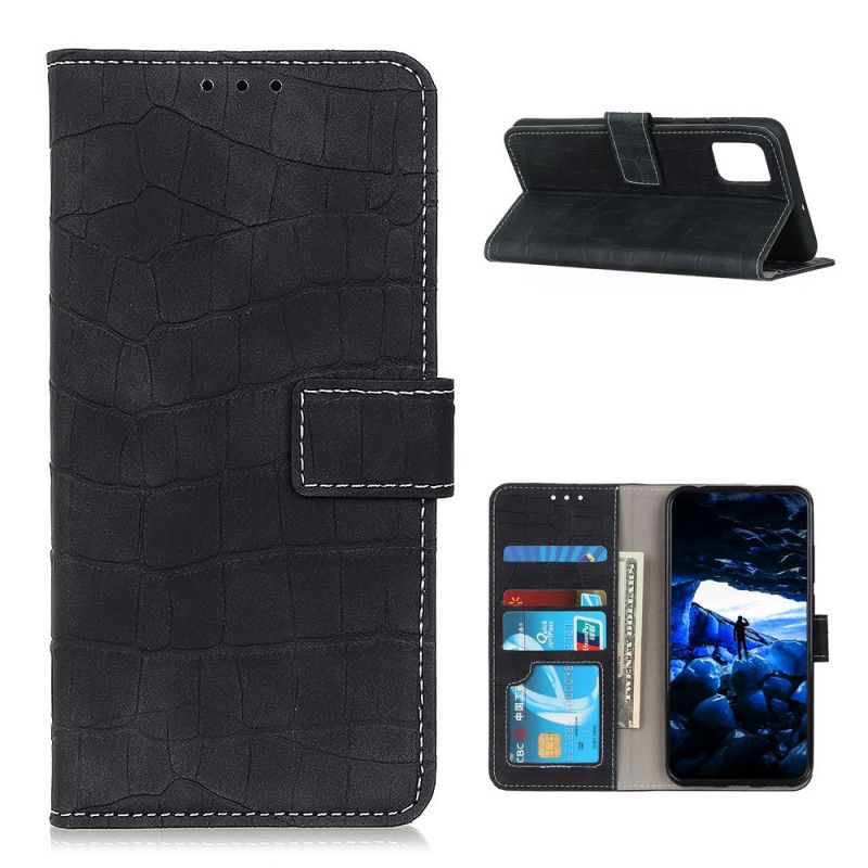 Housse Oneplus 9 Pro Style Peau De Crocodile Vintage