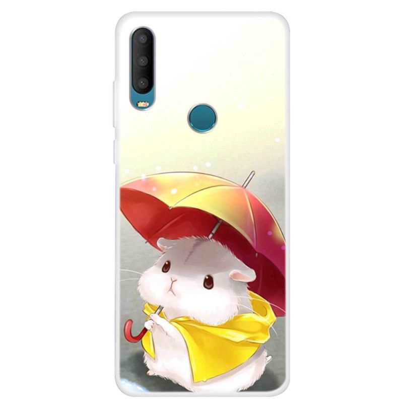 Coque Alcatel 1s Hamster Sous La Pluie