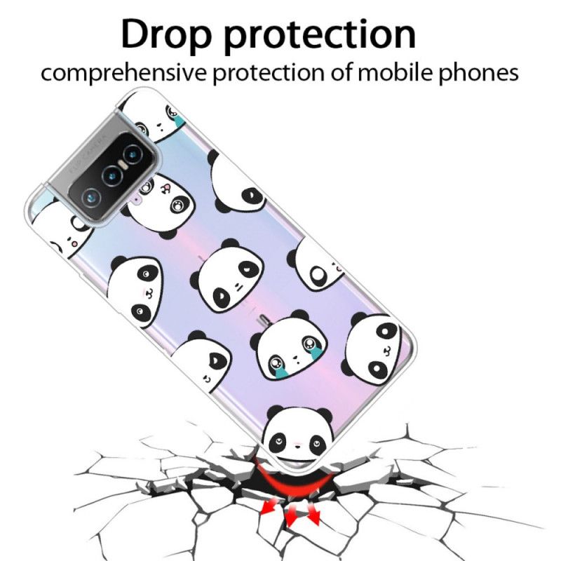 Coque Asus Zenfone 7 / 7pro Pandas Sentimentaux