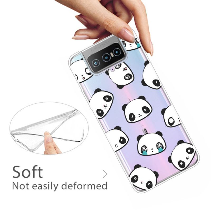 Coque Asus Zenfone 7 / 7pro Pandas Sentimentaux