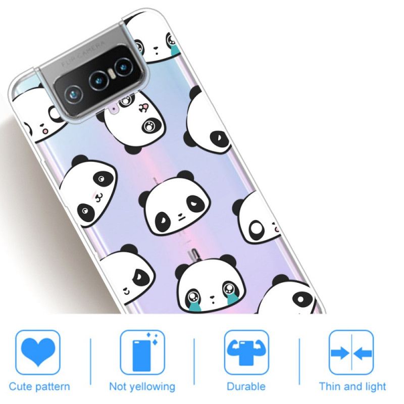 Coque Asus Zenfone 7 / 7pro Pandas Sentimentaux