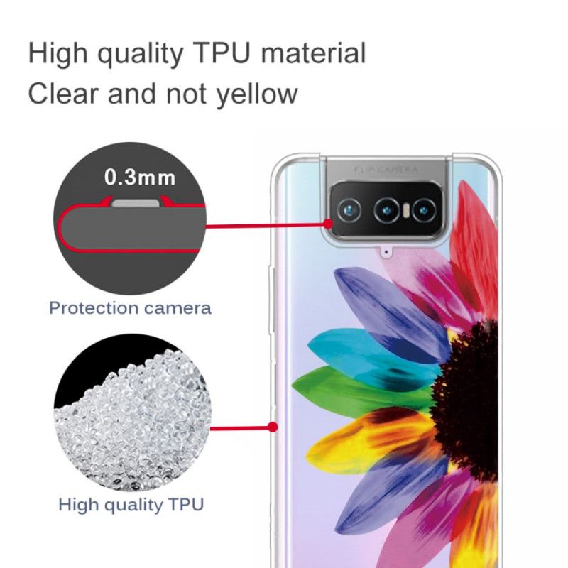 Coque Asus Zenfone 7 / 7 Pro Fleur Colorée