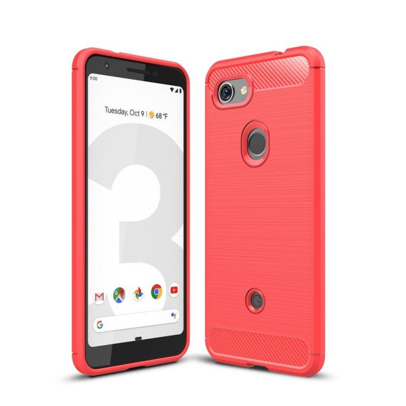 Coque Google Pixel 3a Fibre Carbone Brossée