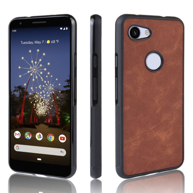 Coque Google Pixel 3a Xl Effet Cuir Look Vintage