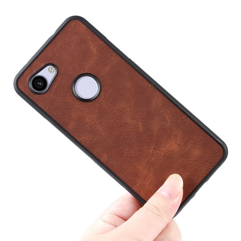 Coque Google Pixel 3a Xl Effet Cuir Look Vintage