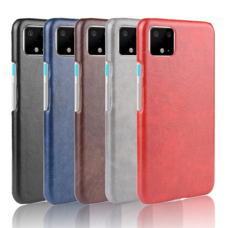 Coque Google Pixel 4 Effet Cuir Litchi