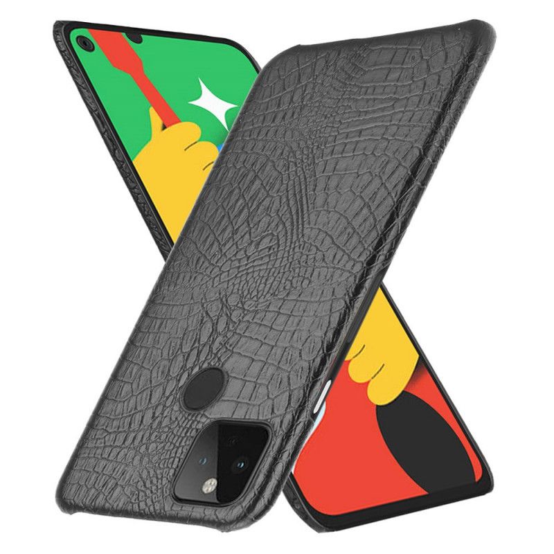 Coque Google Pixel 5 Effet Peau De Crocodile