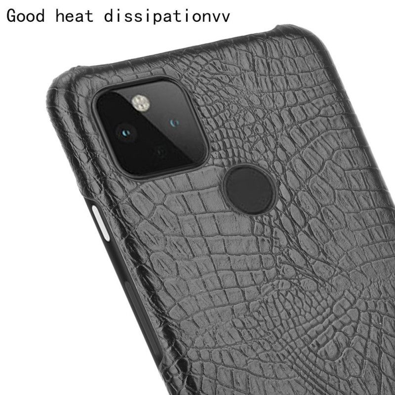 Coque Google Pixel 5 Effet Peau De Crocodile