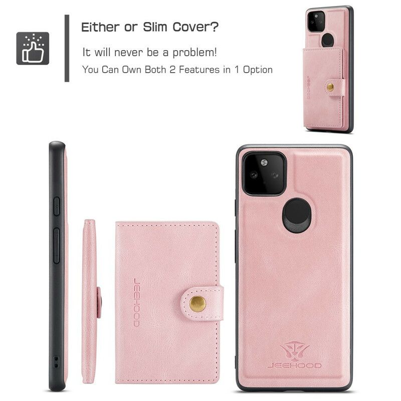 Coque Google Pixel 5A 5G Porte-cartes Détachable