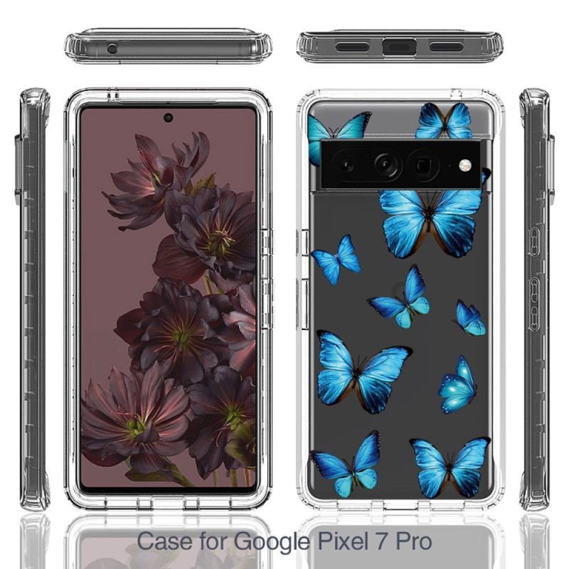 Coque Google Pixel 7 Pro Transparente Papillons