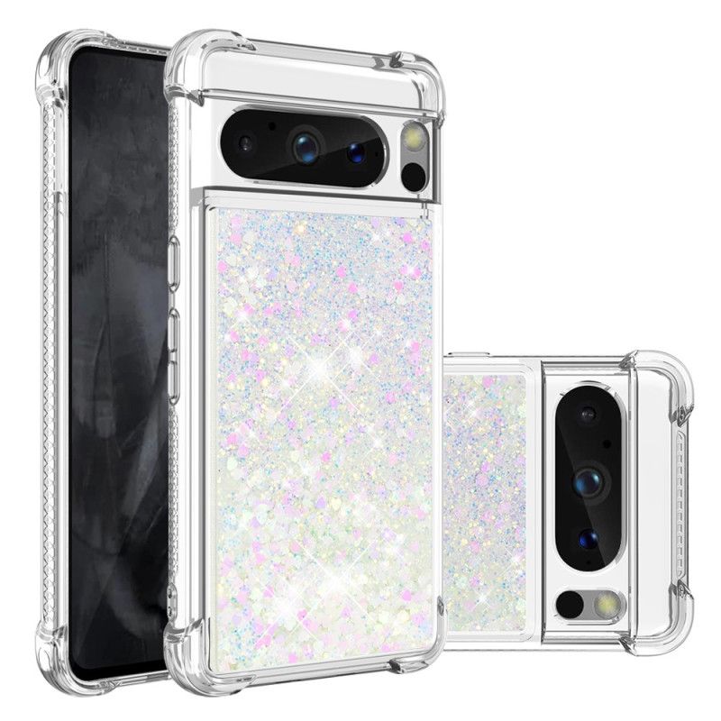 Coque Google Pixel 8 Pro Paillettes Coins Renforcés