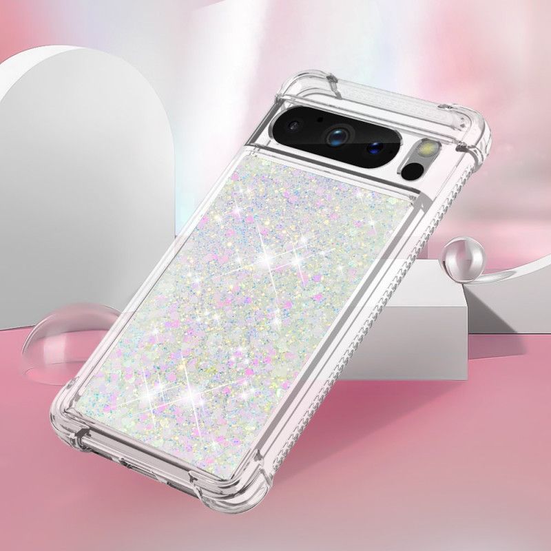 Coque Google Pixel 8 Pro Paillettes Coins Renforcés