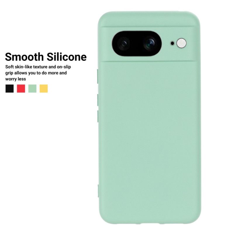 Coque Google Pixel 8 Silicone Liquide avec Lanière