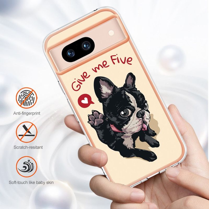 Coque Google Pixel 8A Chien Give Me Five