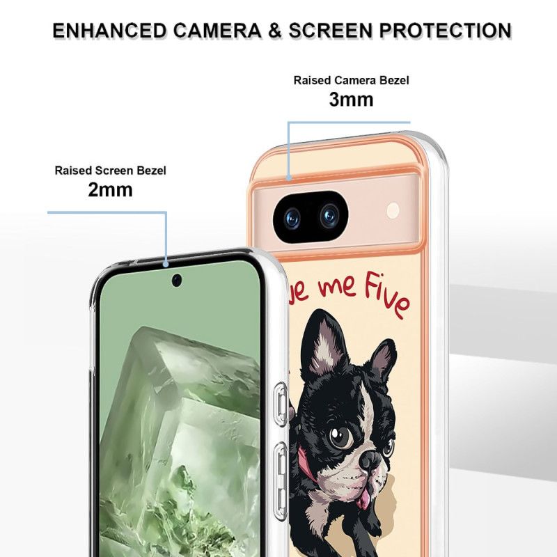 Coque Google Pixel 8A Chien Give Me Five