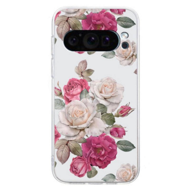 Coque Google Pixel 9 Pivoines