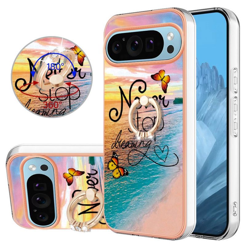 Coque Google Pixel 9 / Pixel 9 Pro Anneau-Support Never Stop Dreaming