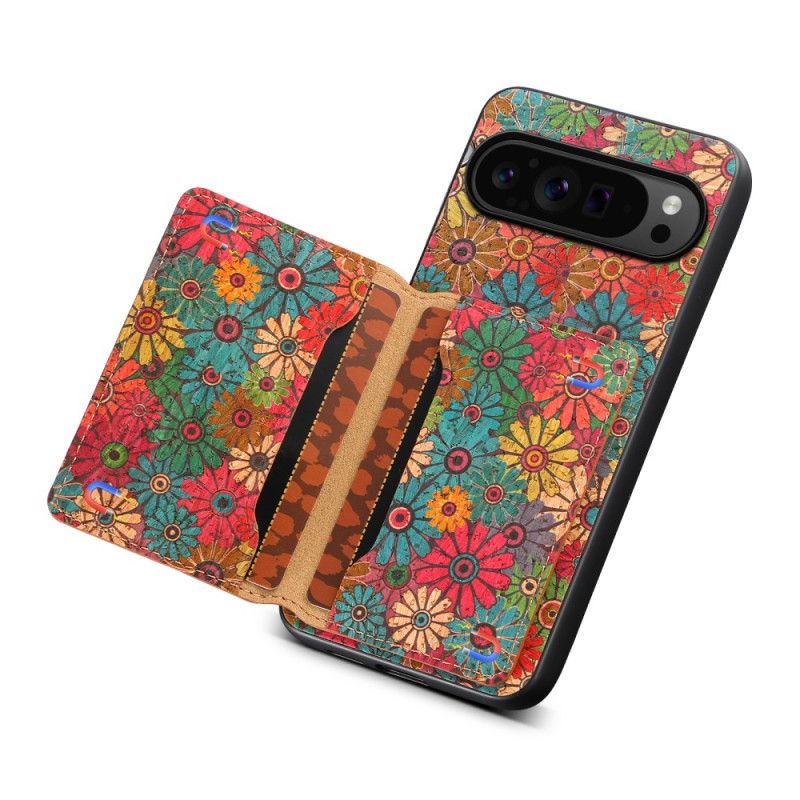 Coque Google Pixel 9 / Pixel 9 Pro Florale Porte-Cartes