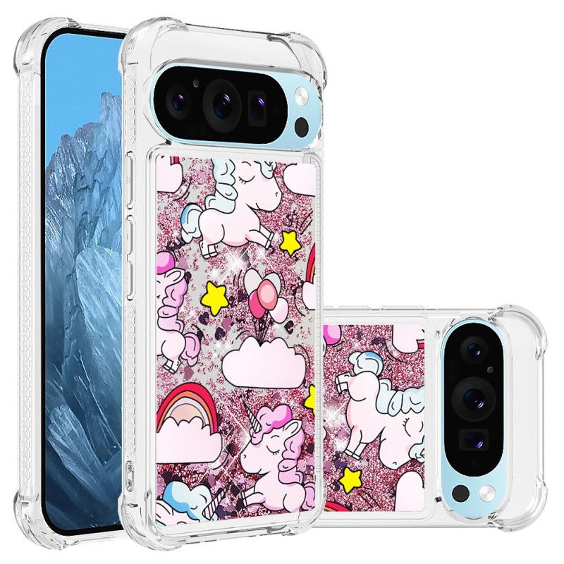 Coque Google Pixel 9 / Pixel 9 Pro Paillettes Motifs Différents