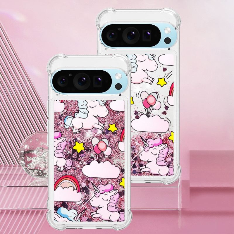 Coque Google Pixel 9 / Pixel 9 Pro Paillettes Motifs Différents