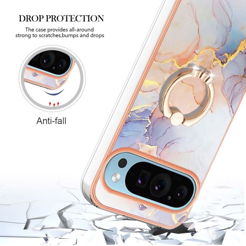 Coque Google Pixel 9 Pro XL Anneau-Support Différents Motifs