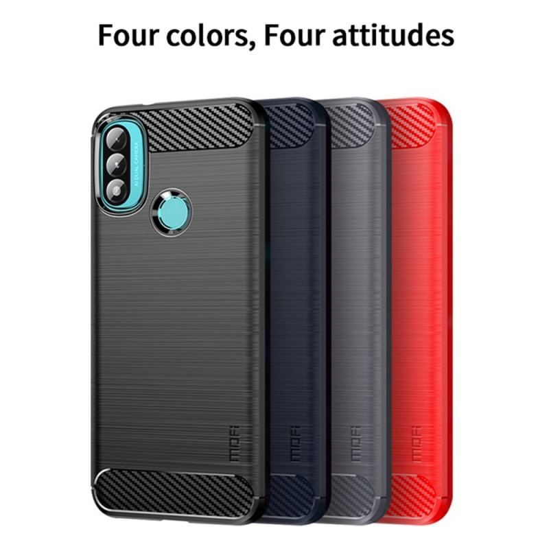 Coque Moto E40 / E30 / E20 Fibre Carbone Brossée MOFI